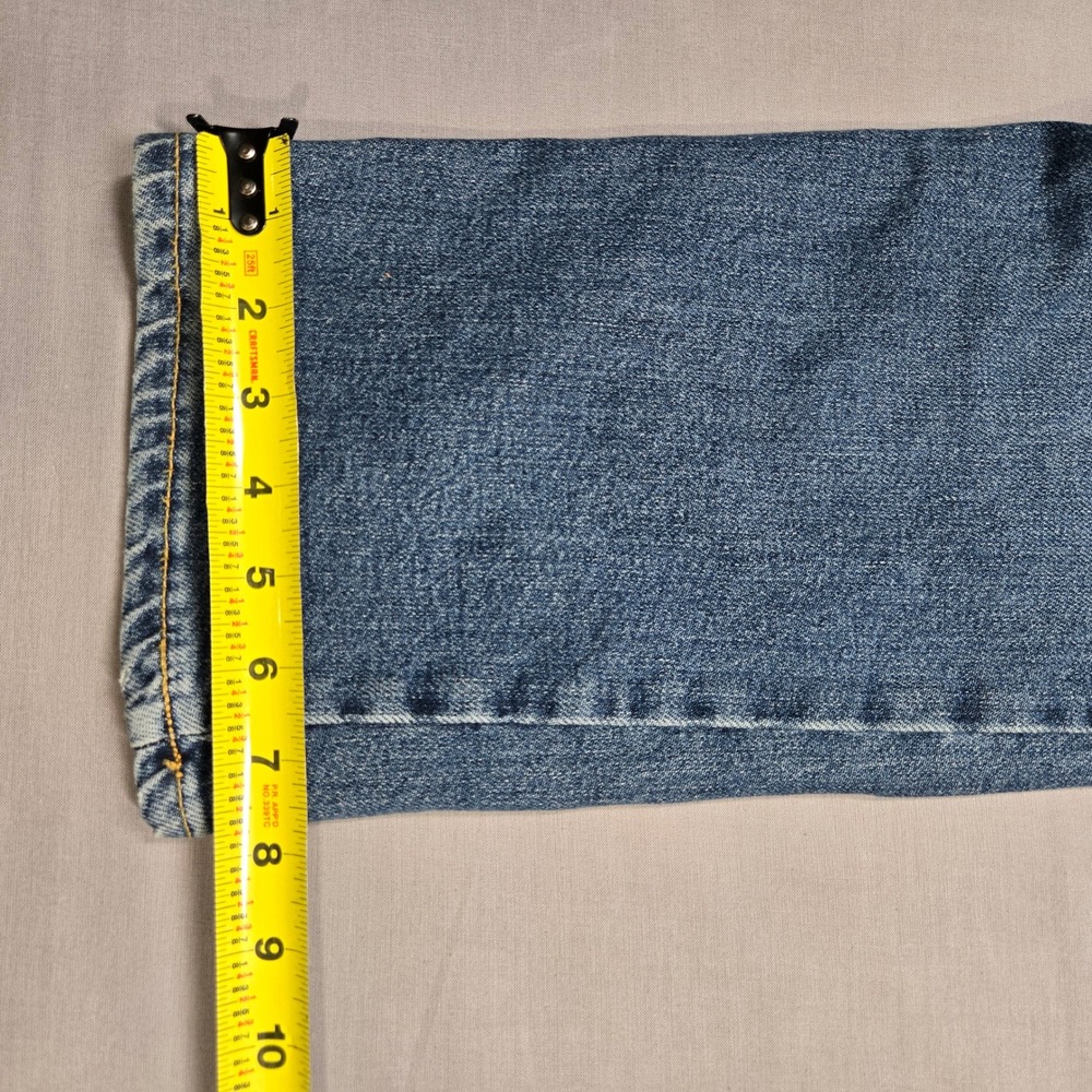 Antonio Melani High Rise Straight Leg Jeans Medium Wash Blue Size 32 / 14 - Picture 8 of 8
